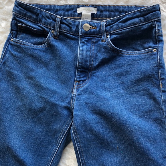 H&M straight leg dark wash blue jeans - Picture 5 of 8